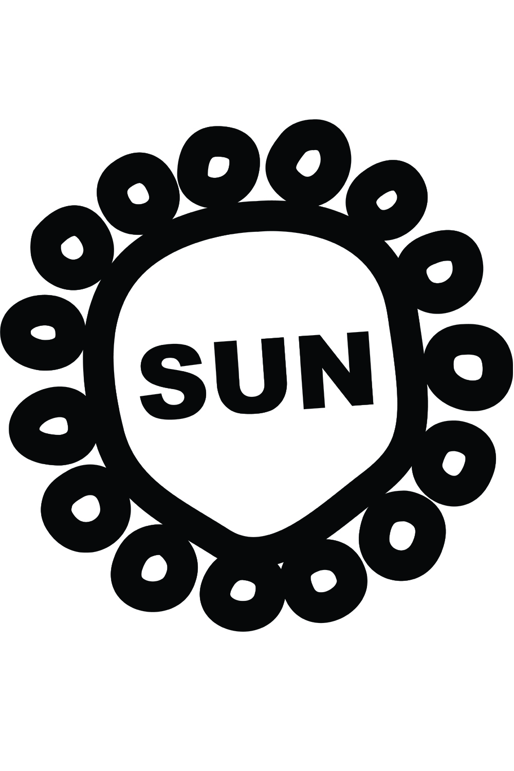 SUN T Shirt pinterest preview image.