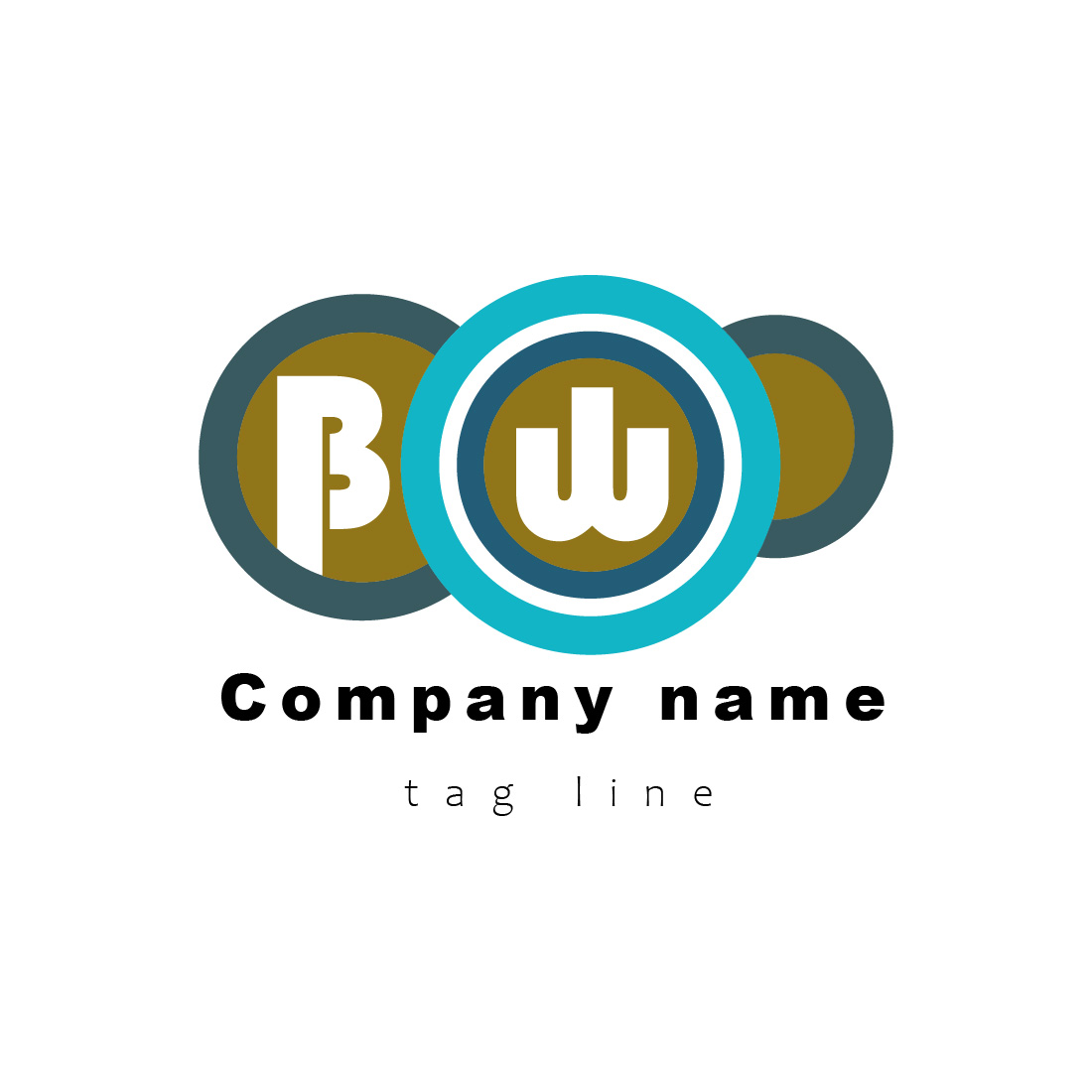 BW logo design preview image.