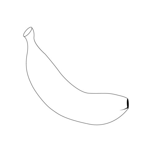 Coloring Page For Kids With Banana Fruits a Printable Vector Illustration cover image.