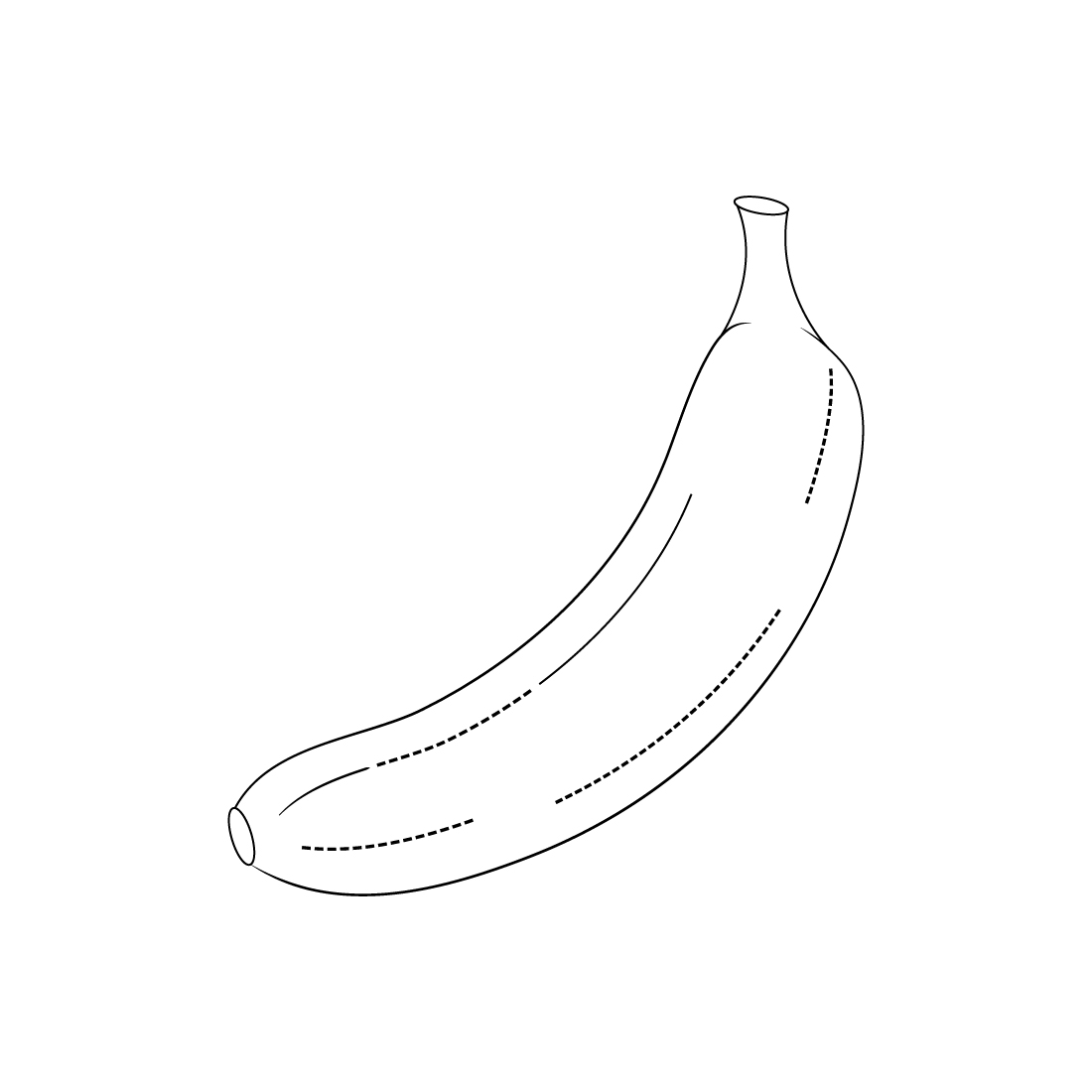 Banana Fruits Coloring Page And Book preview image.