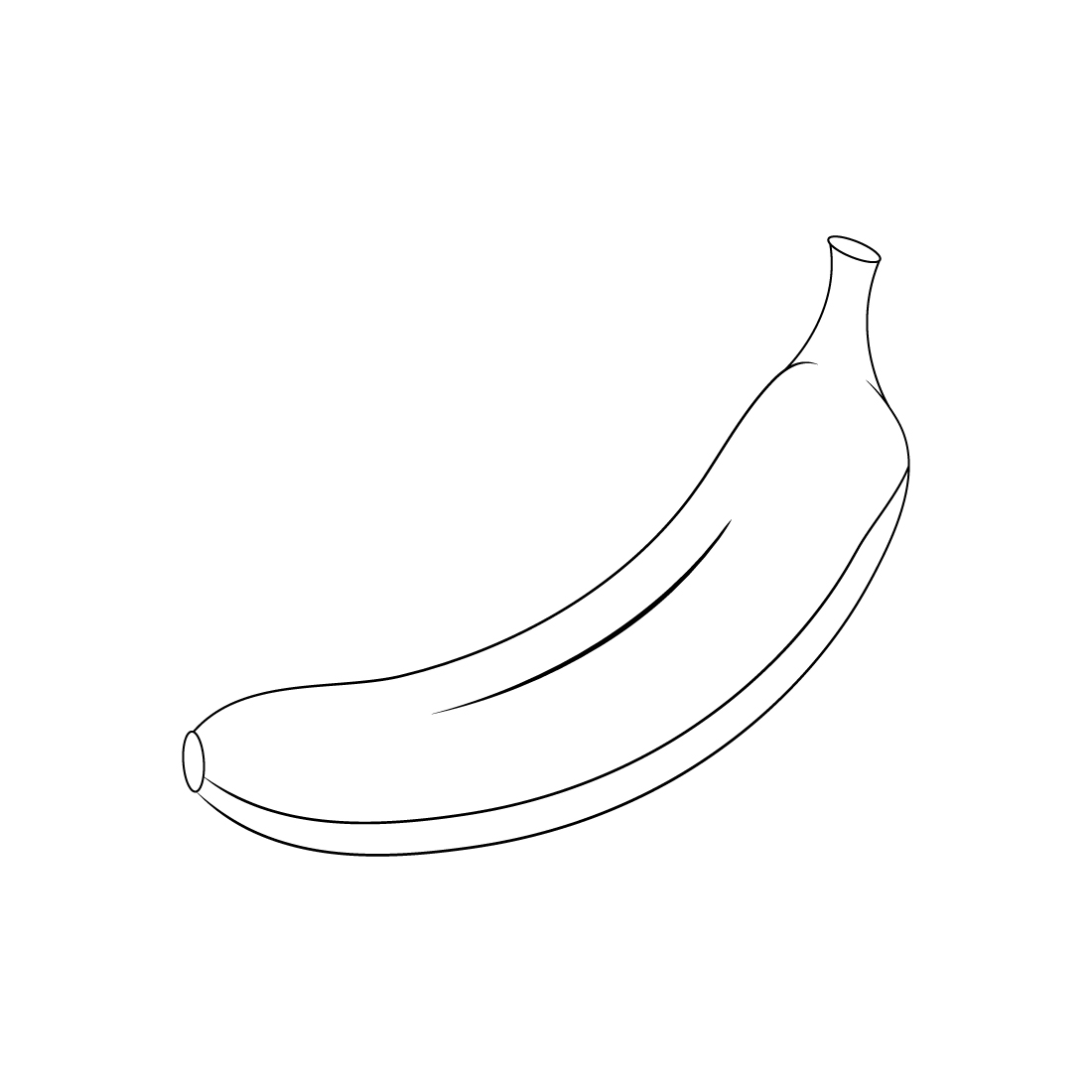 Banana Fruits Coloring Page preview image.
