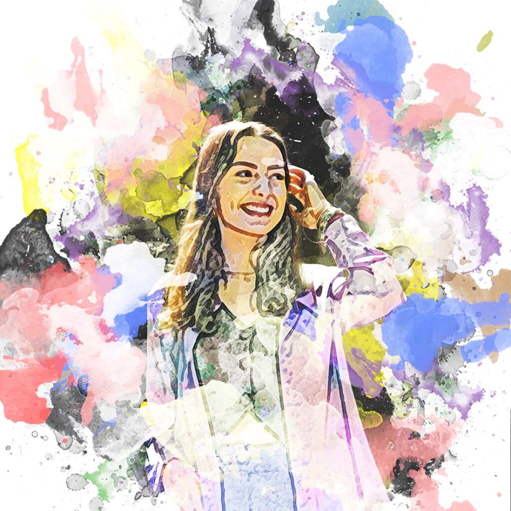 Great Watercolor Art Photoshop Action - MasterBundles