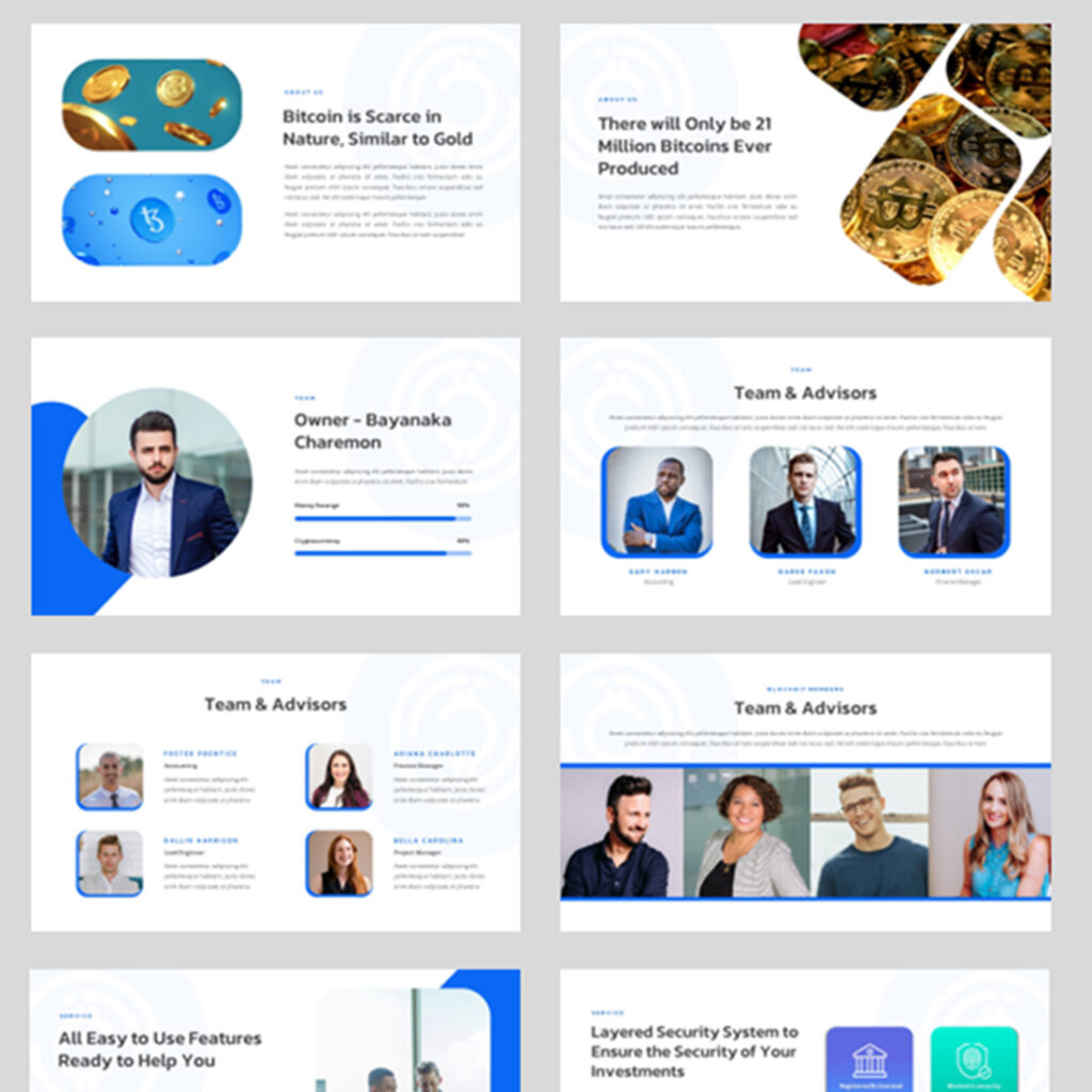 Blockbit - Cryptocurrency & Blockchain PowerPoint Template - MasterBundles
