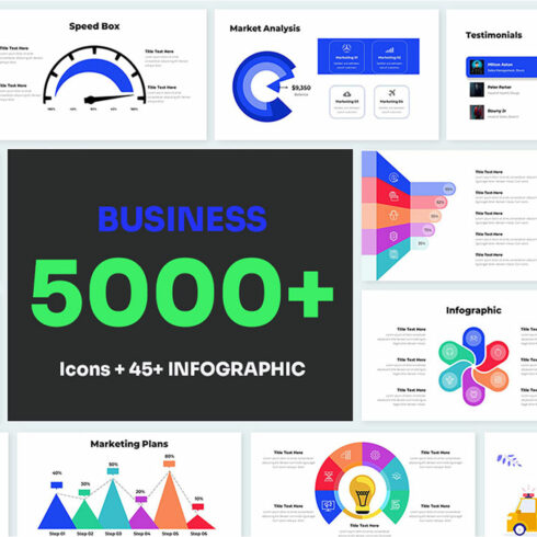 Business Arm Info-graphic Presentation Template cover image.