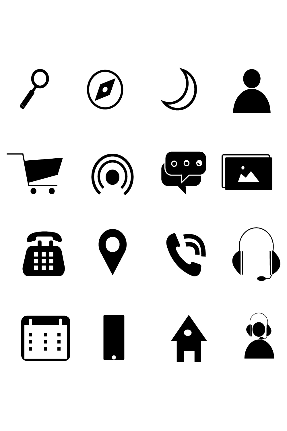 DAILY USE ICONS pinterest preview image.