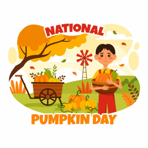 14 National Pumpkin Day Illustration cover image.
