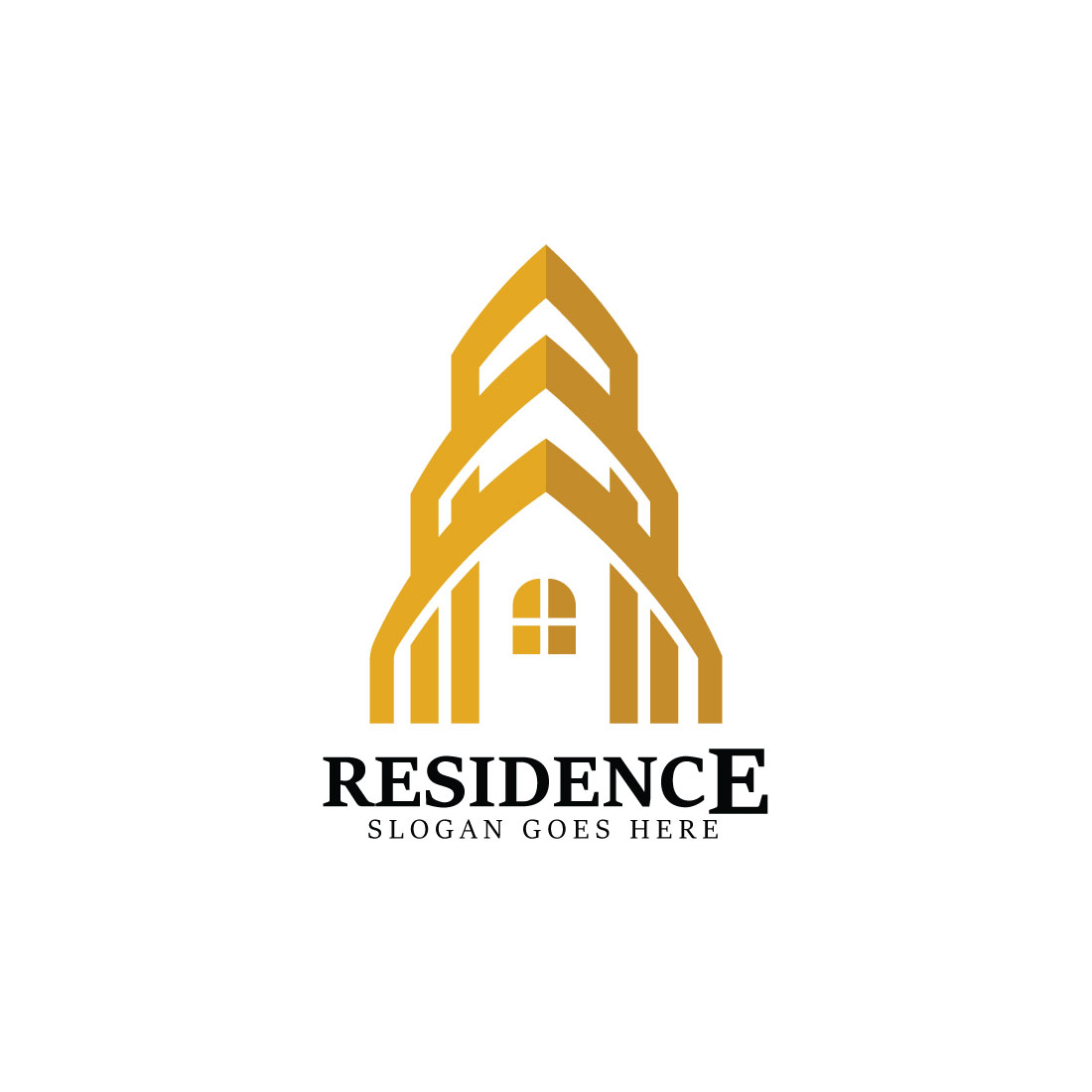Residence logo design illustration cover image.