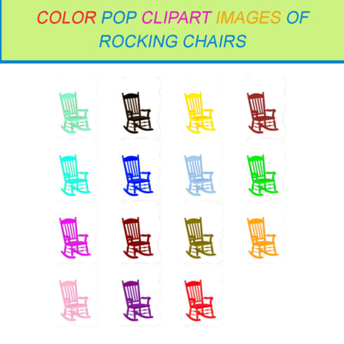 15 COLOR POP CLIPART IMAGES OF ROCKING CHAIRS cover image.