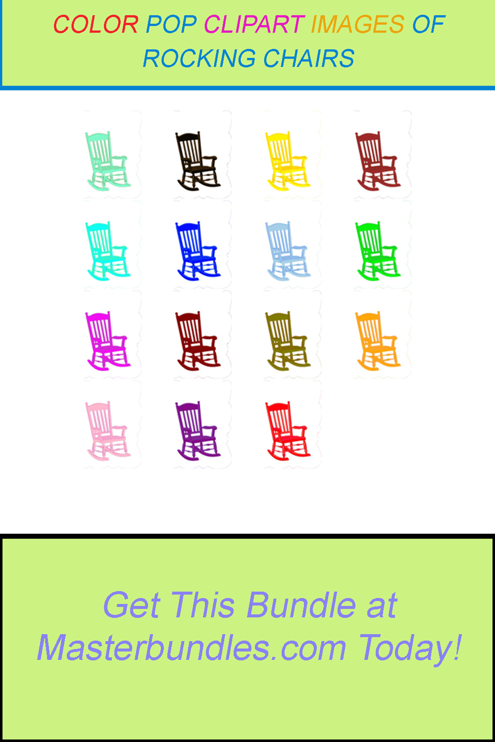 15 COLOR POP CLIPART IMAGES OF ROCKING CHAIRS pinterest preview image.
