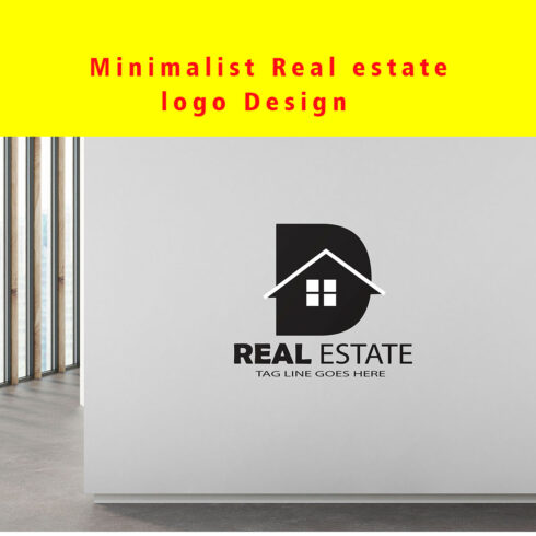 minimalist simple real estate logo for your company only for $10 cover image.