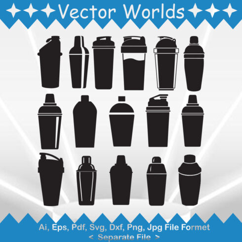 Shaker SVG Vector Design cover image.