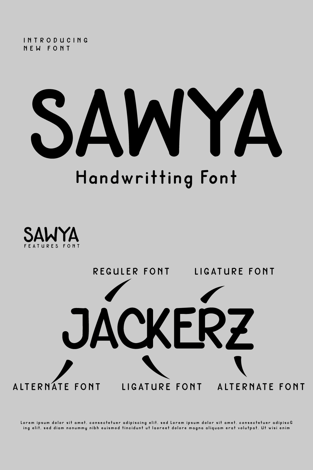 SAWYA | Handwriting Display pinterest preview image.