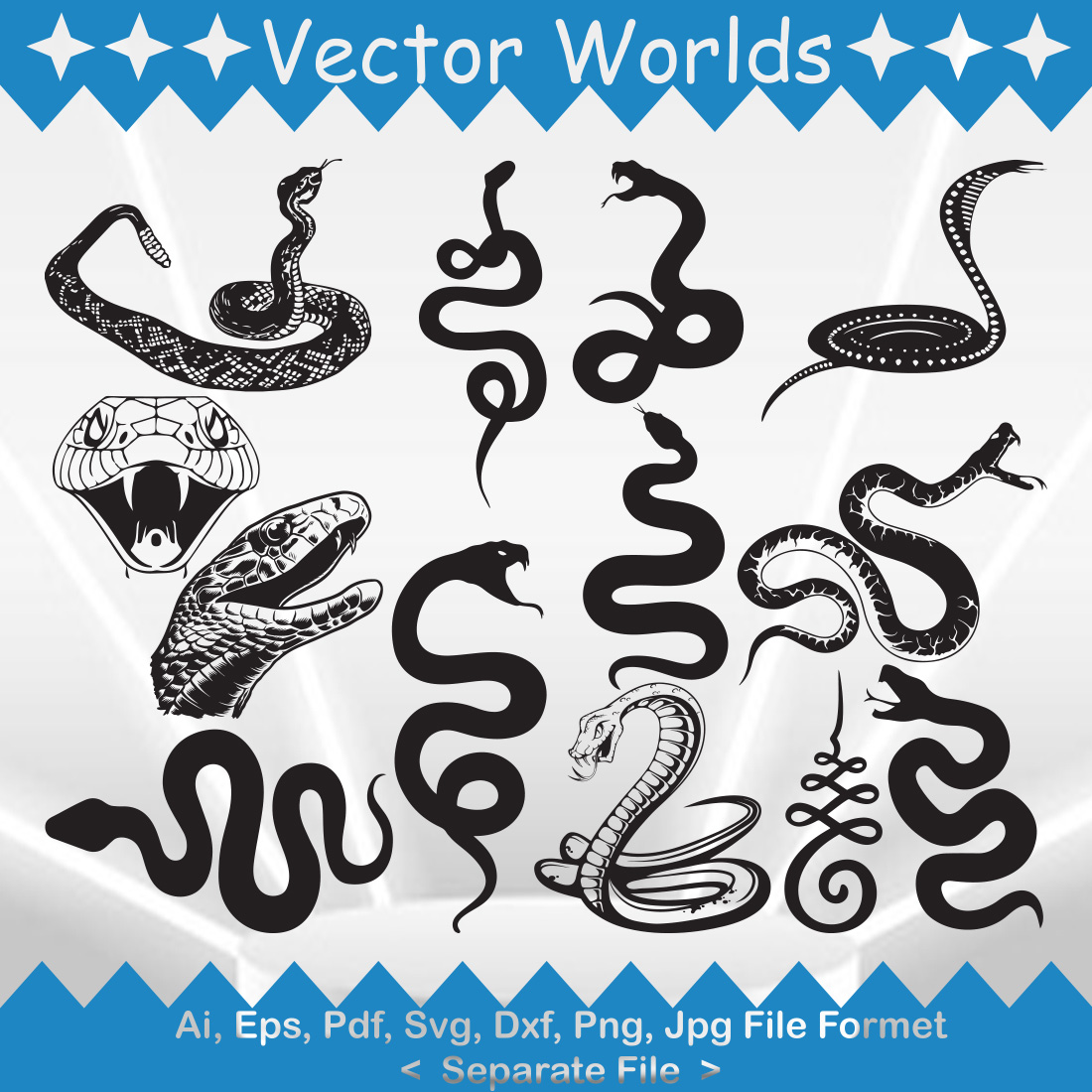Snake Ornament SVG Vector Design - MasterBundles