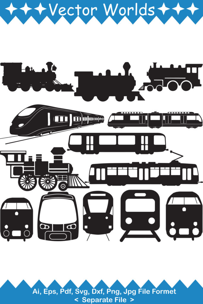 Train SVG Vector Design - MasterBundles