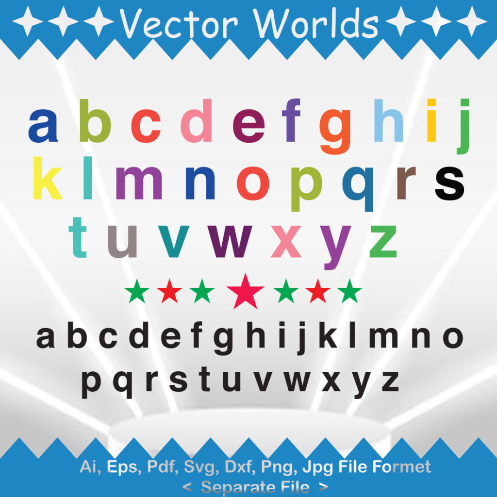 Small Later Design Small Letter SVG Vector Design - MasterBundles