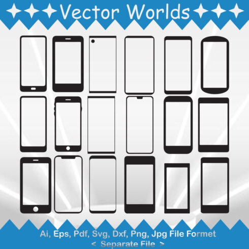 Smart Phone SVG Vector Design cover image.