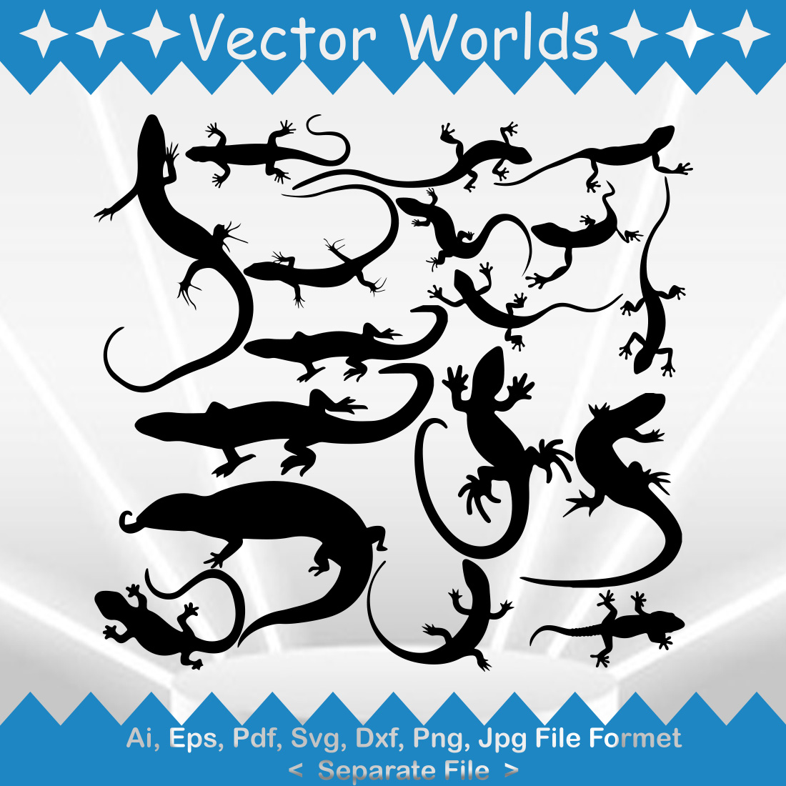 Skink SVG Vector Design preview image.