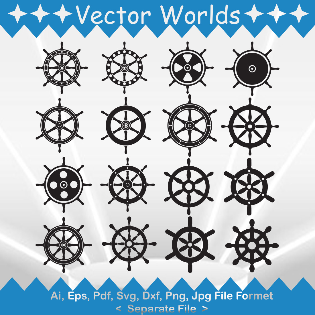 Ship Wheel SVG Files | Nautical Ship Wheel SVG Cut Files | Ship Wheel Clip  Art Vector Files | Ship Steering Wheel Clip Art