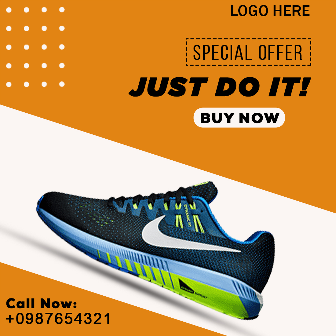 Social Media Post Design for Sports shoes preview image.