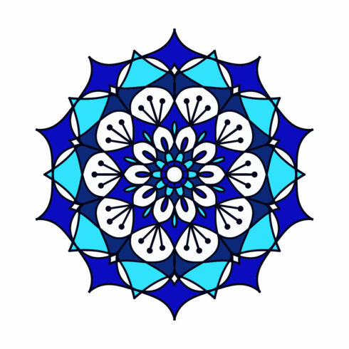 Simple Vector Paper Cutting Mandala Design cover image.
