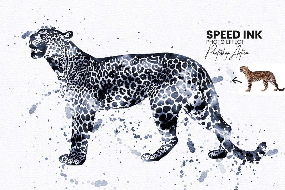 speed ink photoshop action 881