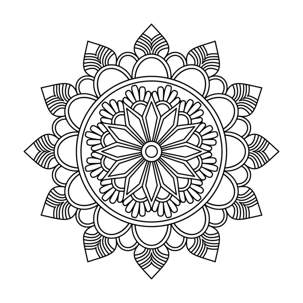 Spirtual Floral Mandalas Design Template - MasterBundles