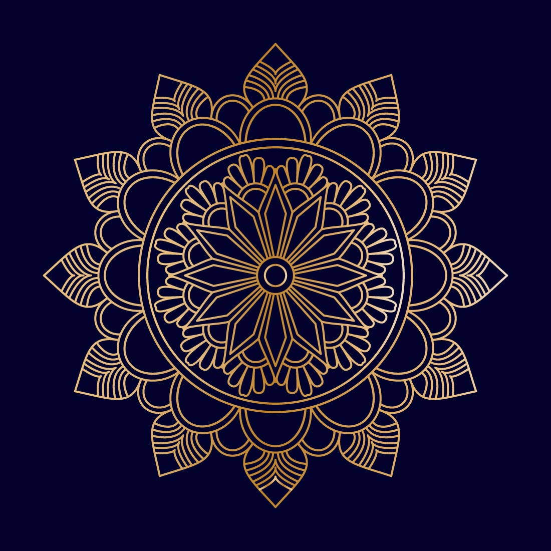 Beautifully Detailed Harmony Mandala Stencil