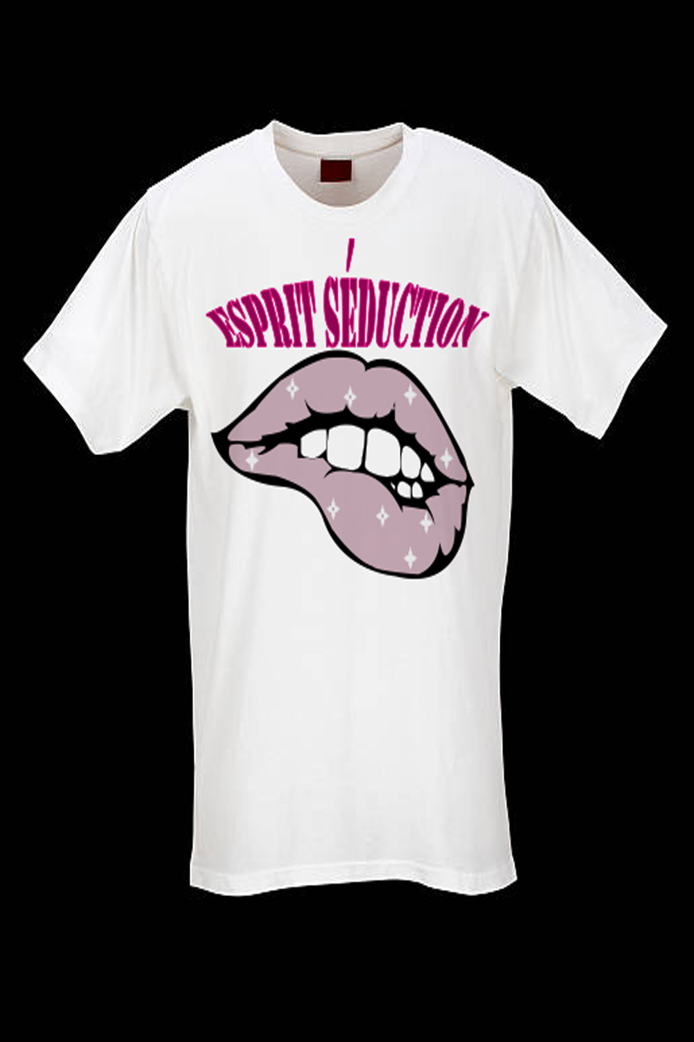 Lips - TShirt Print Design pinterest preview image.