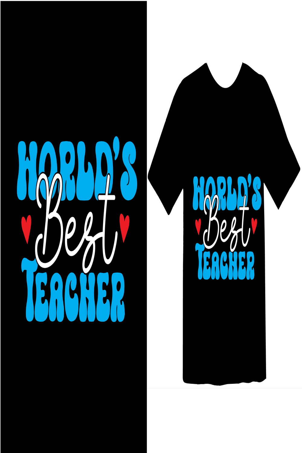 Teachers Day T Shirt pinterest preview image.