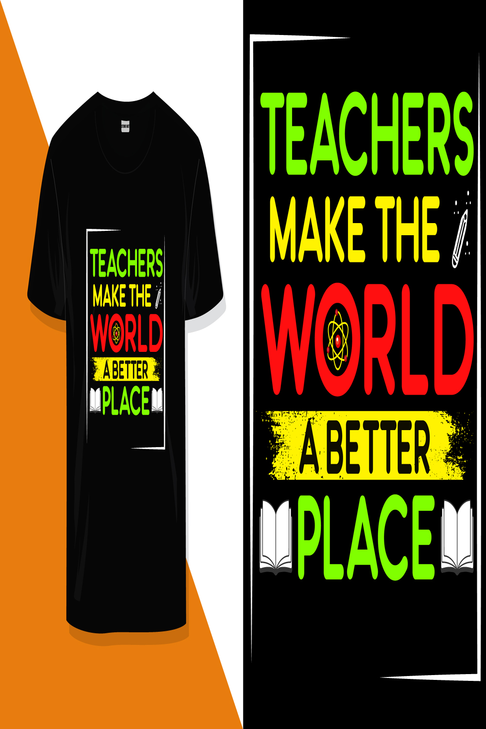 Teachers day T Shirt pinterest preview image.