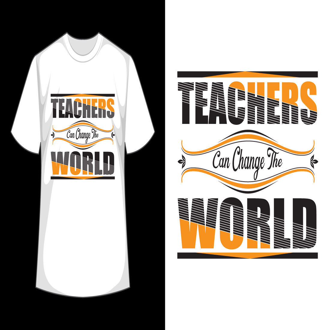 Teachers day T shirt cover image.