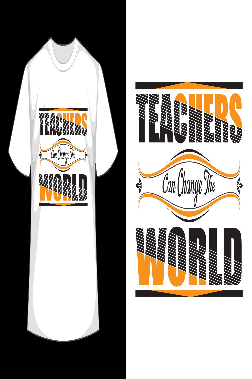 Teachers day T shirt pinterest preview image.