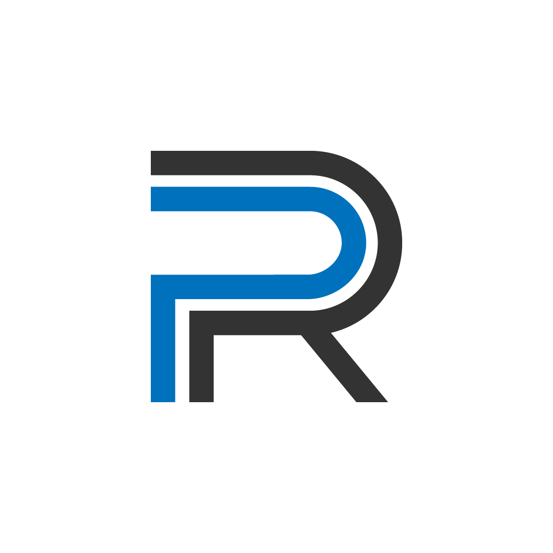 PR logo design cover image.
