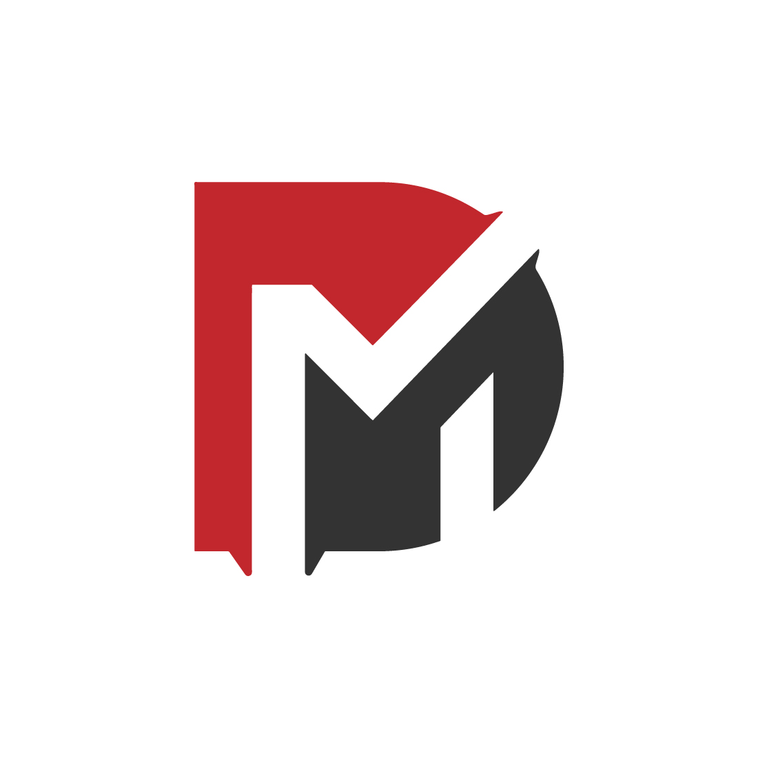 DM Letter Initial Logo Design Template Vector Illustration Stock Vector |  Adobe Stock