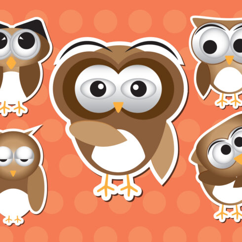 Cartoon Owl Sticker cover image.