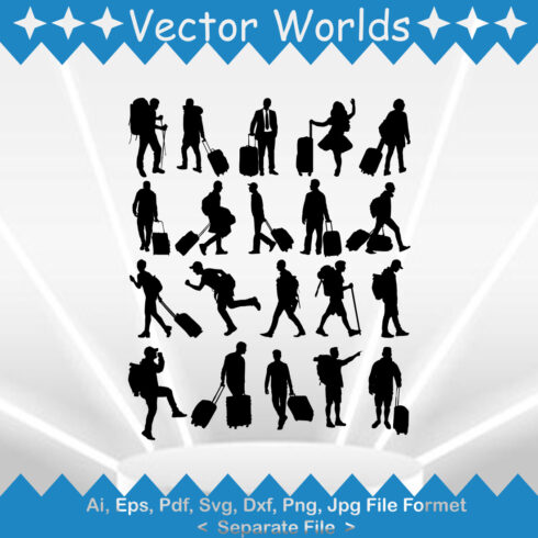 Traveler SVG Vector Design cover image.