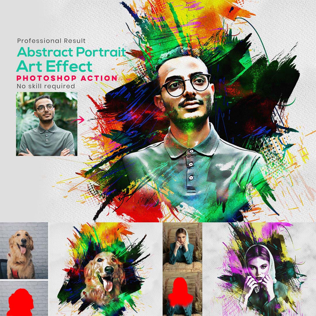 Abstract Portrait Art Photo Effect cover image.