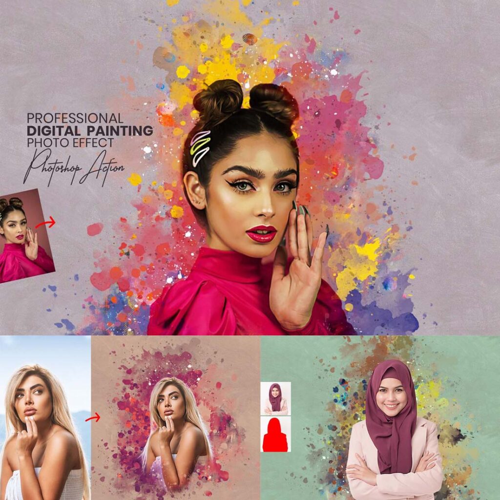 Paint Photo Professional Painting Photo Effect - MasterBundles