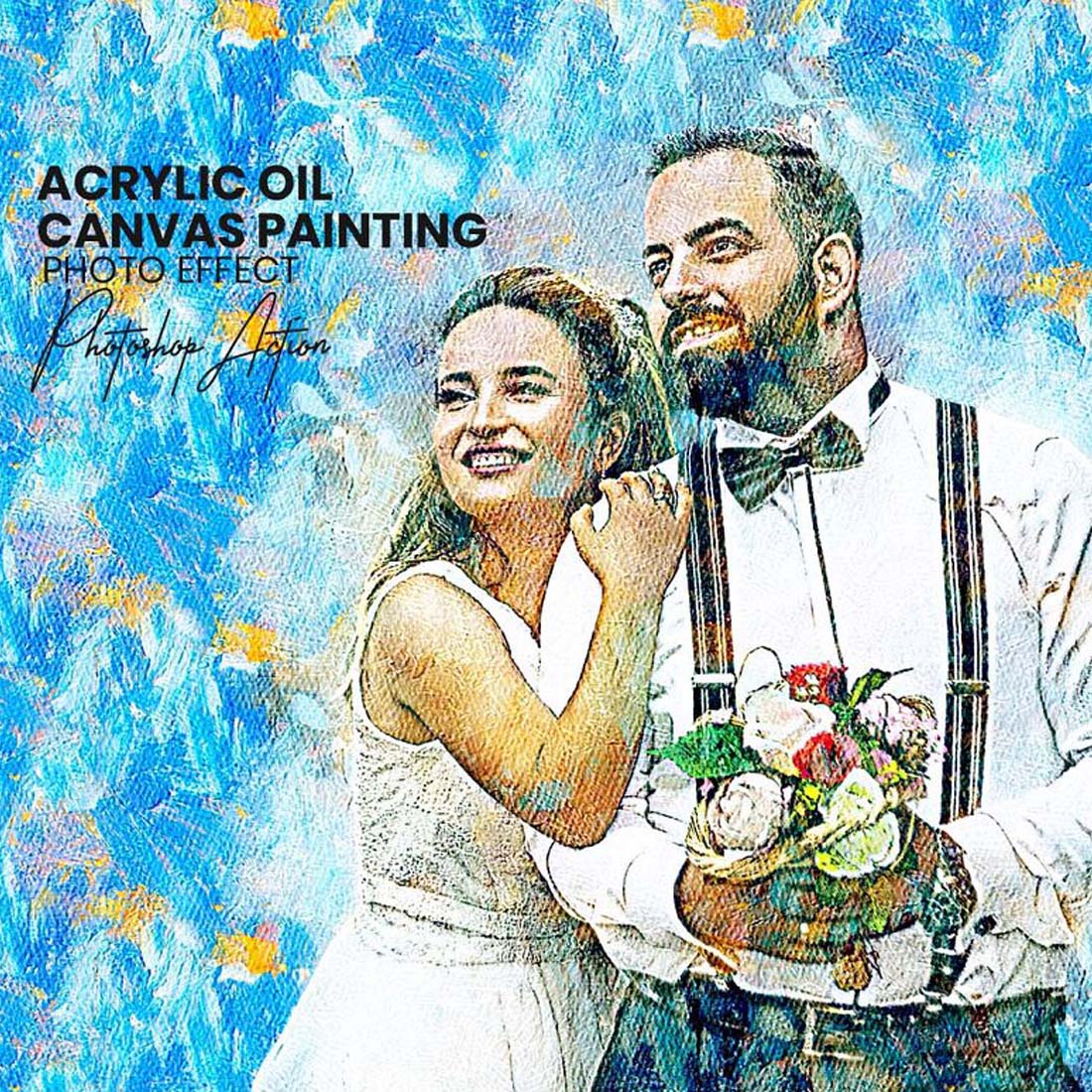 Acrylic Oil Canvas Painting Effect cover image.