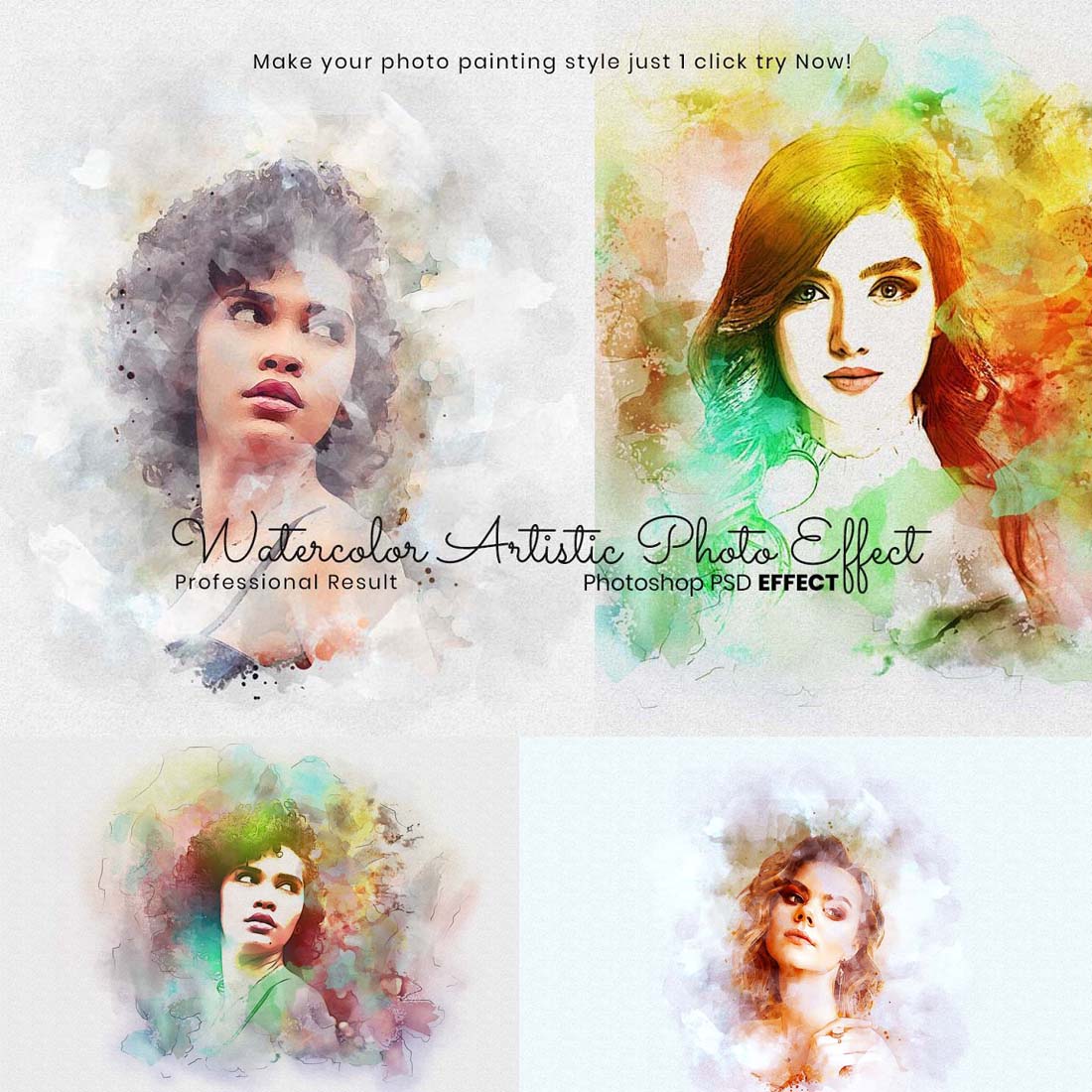 Watercolor Artistic Photo Effect cover image.