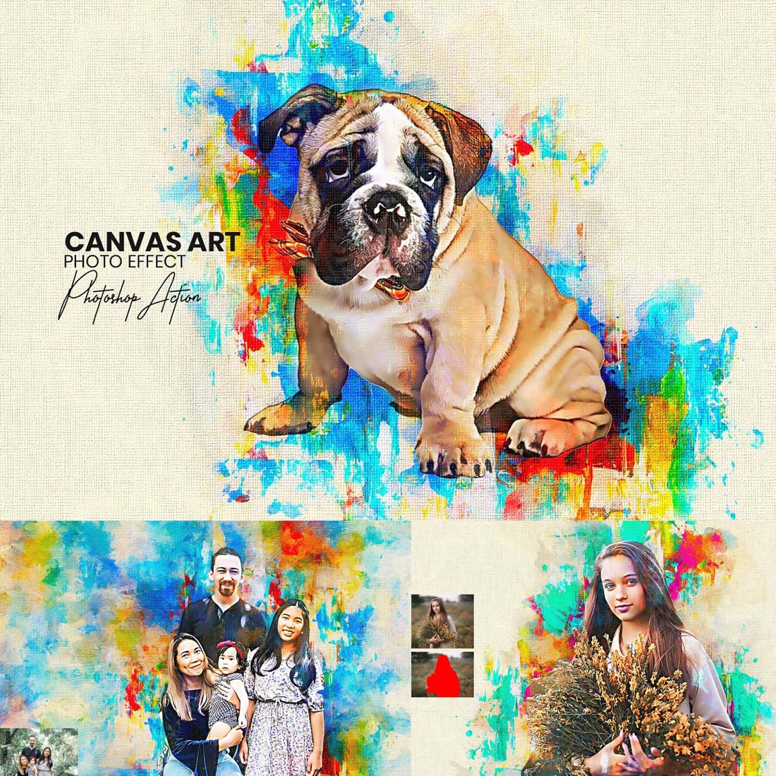 Canvas Art Photoshop Action cover image.