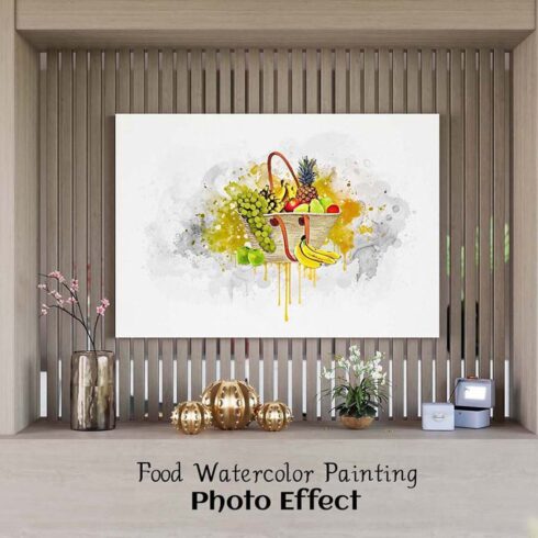 Food Watercolor Painting Effect cover image.