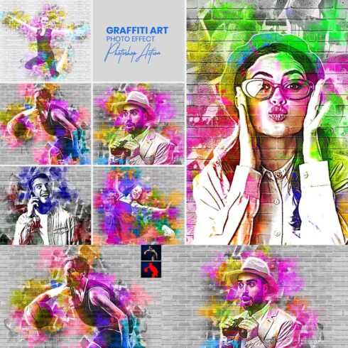 Graffiti Art Effect Photoshop Action cover image.