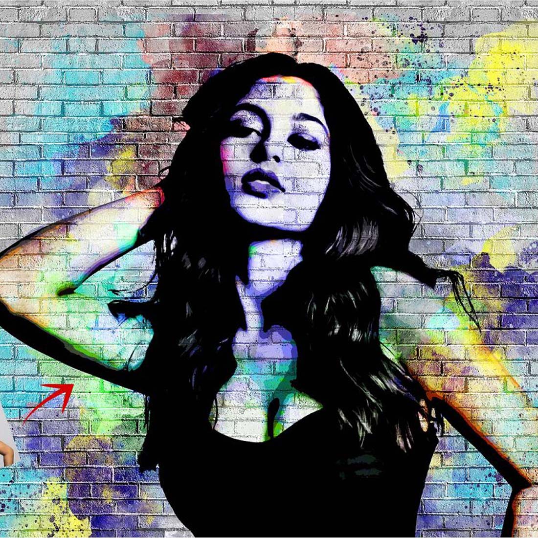 Graffiti Art Photo Effect Template preview image.