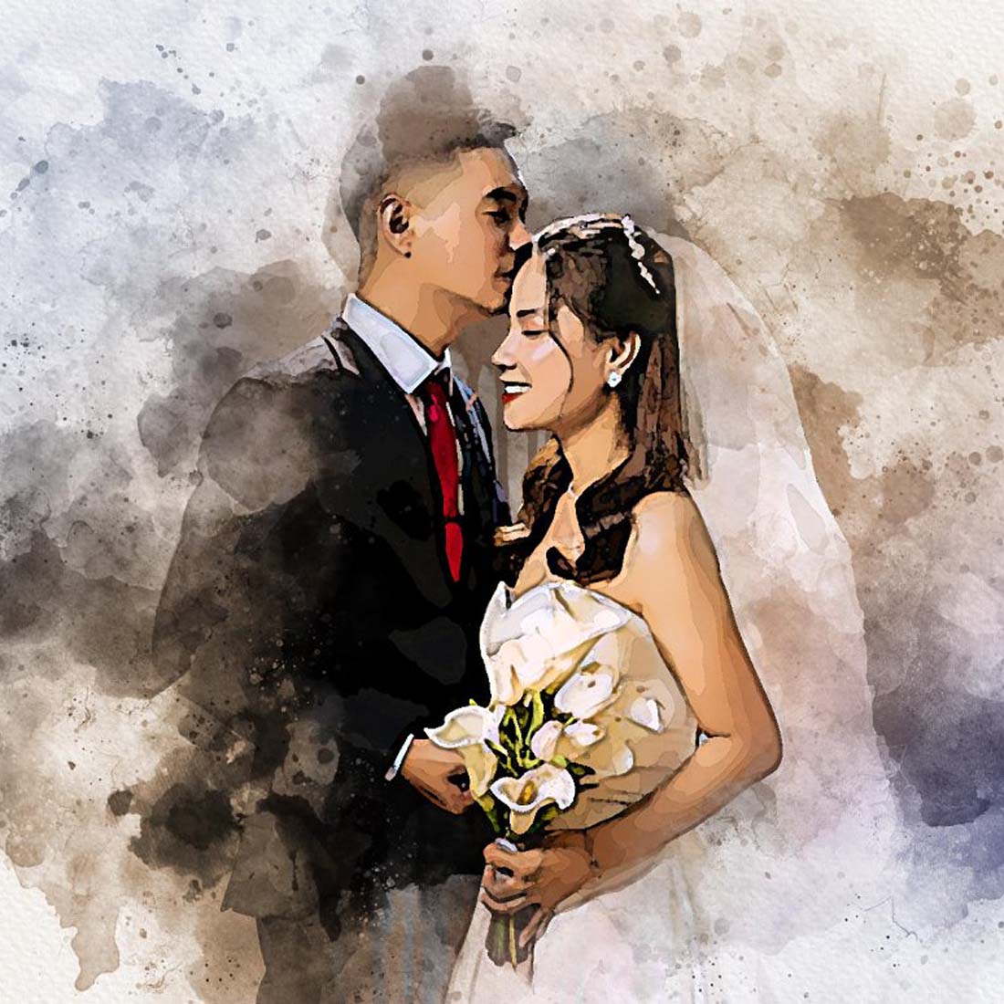 Wedding Photoshop Photo Effect preview image.