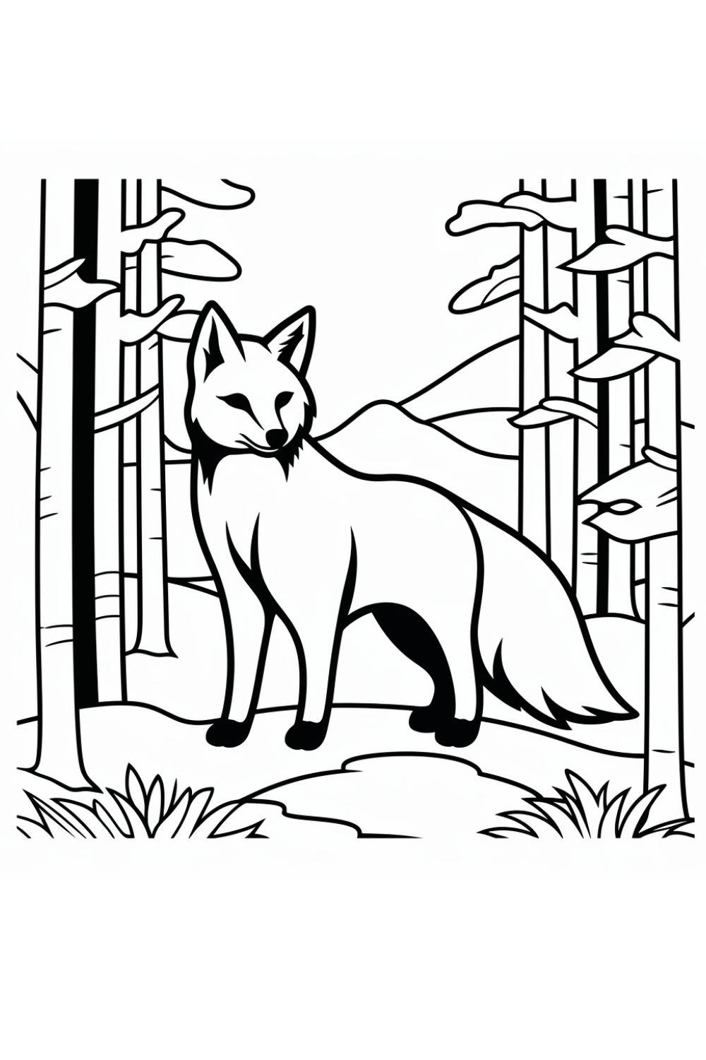 Wildlife coloring pages pinterest preview image.