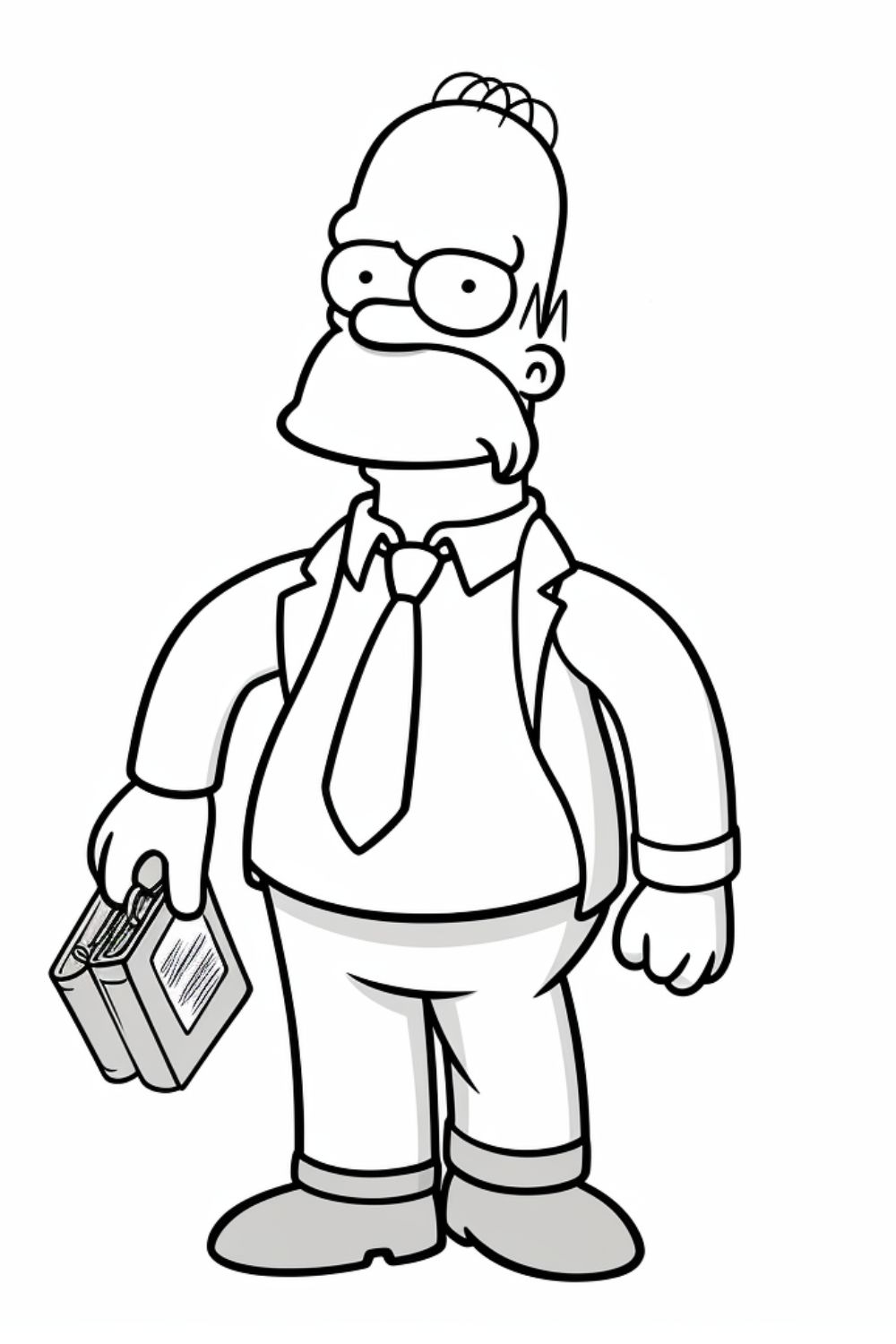 Simpsons coloring pages pinterest preview image.