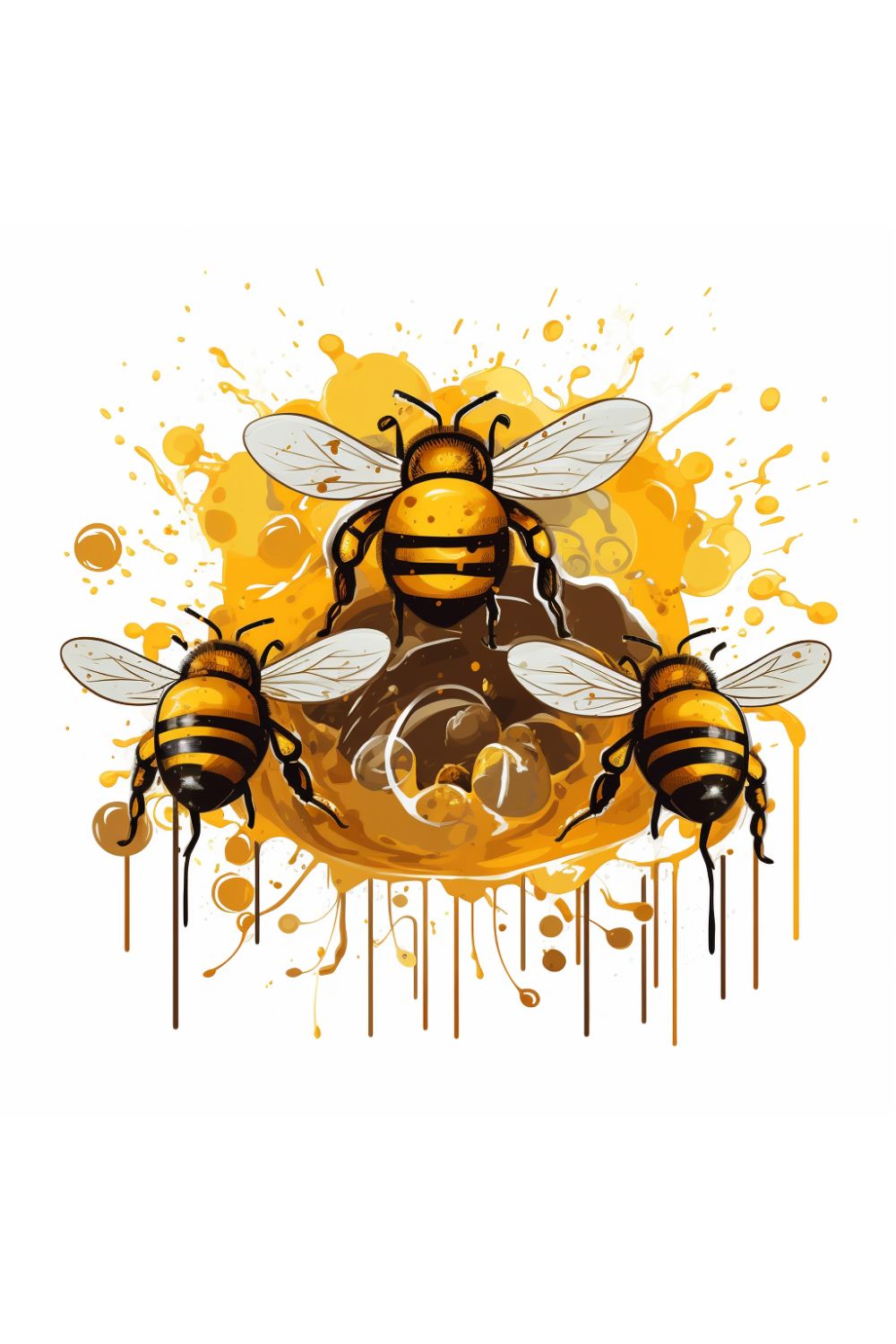 Honeybees pinterest preview image.