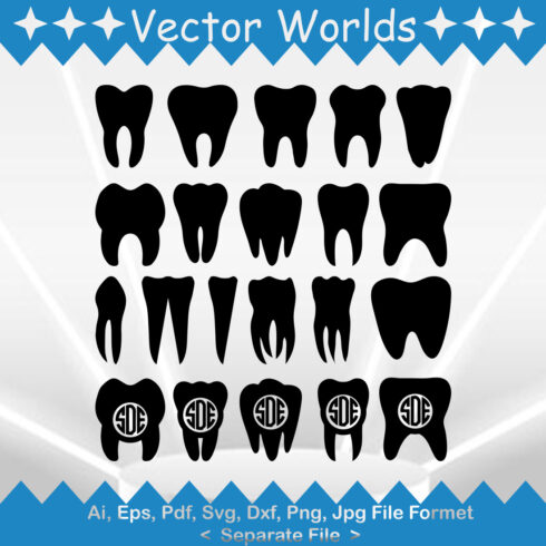 Tooth SVG Vector Design cover image.