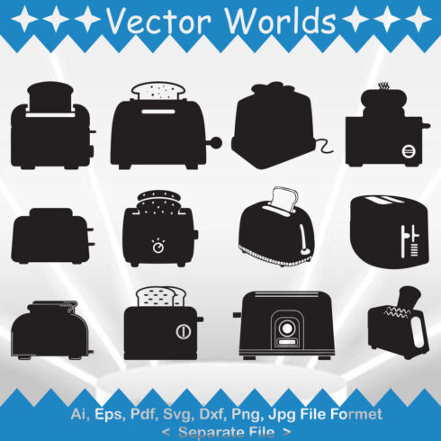 Toaster SVG Vector Design cover image.